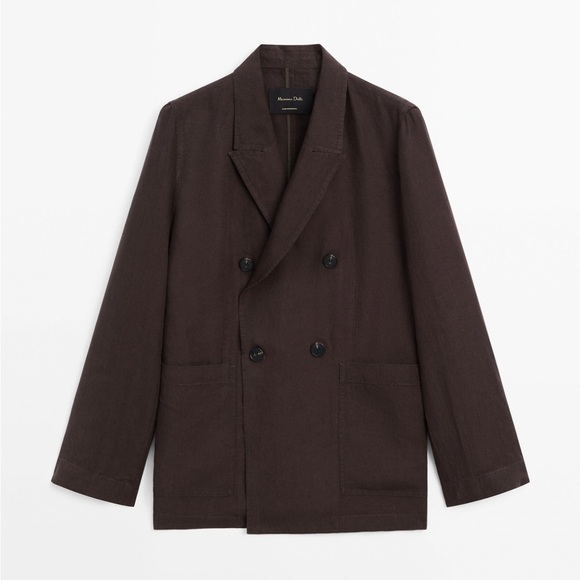massimo dutti linen blazer - Picture 6 of 10